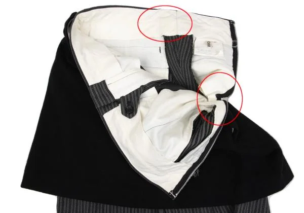 COMME des GARCONS Skirt Pasted Stripe Pants K-157478_006