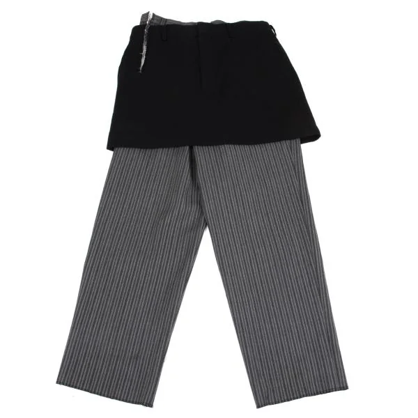 COMME des GARCONS Skirt Pasted Stripe Pants K-157478_013