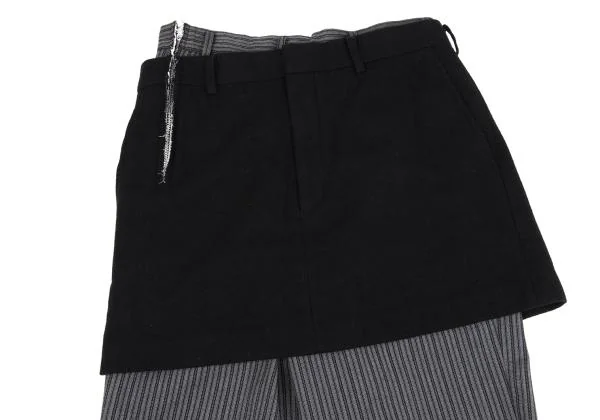COMME des GARCONS Skirt Pasted Stripe Pants K-157478_014
