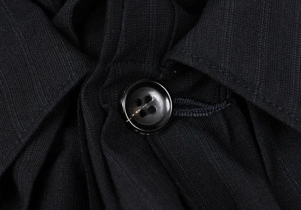 COMME des GARCONS Wool Striped Gather Design Jacket K-157481_006