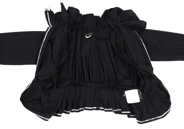COMME des GARCONS Wool Striped Gather Design Jacket K-157481_014