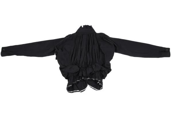 COMME des GARCONS Wool Striped Gather Design Jacket K-157481_015