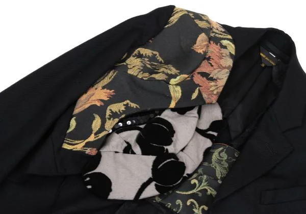 COMME des GARCONS Multi Pattern Switching Wool Jacket K-157483_007
