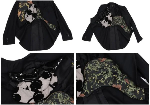COMME des GARCONS Multi Pattern Switching Wool Jacket K-157483_011