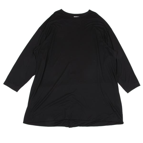 ヨウジヤマモトプールオムYohji Yamamoto POUR HOMME ルーズシルエットバックスリットカットソー 黒3