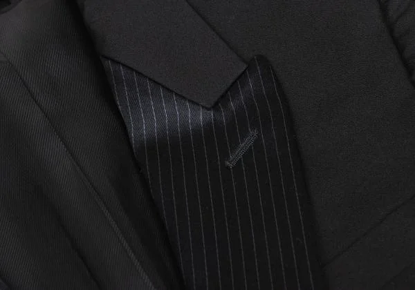 Martin Margiela 10 Striped Peaked Lapel Switching Jacket K-157535_005