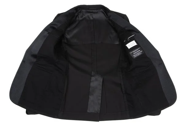 Martin Margiela 10 Striped Peaked Lapel Switching Jacket K-157535_012