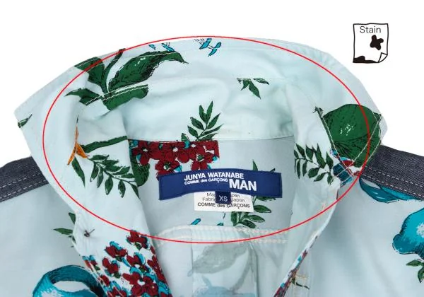 JUNYA WATANABE MAN COMME des GARCONS Floral Printed Rayon Shirt K-157537_005