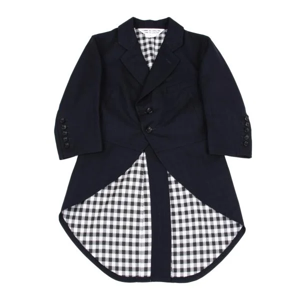 COMME des GARCONS Checked Double Face Swallowtail Jacket K-157575_002