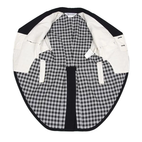 COMME des GARCONS Checked Double Face Swallowtail Jacket K-157575_011