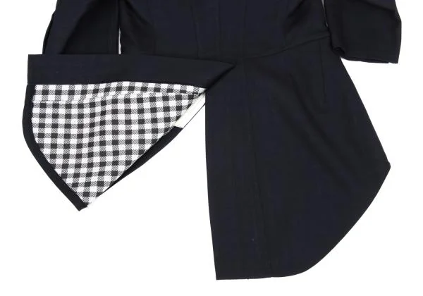 COMME des GARCONS Checked Double Face Swallowtail Jacket K-157575_013