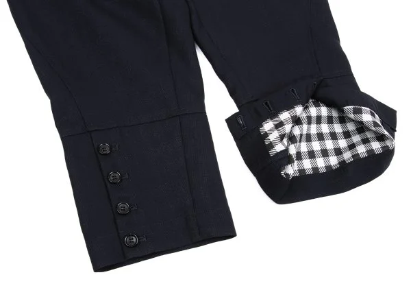 コムコム コムデギャルソンCOMME des GARCONS ブロックチェックダブルフェイスセットアップ 紺S K-157577_016