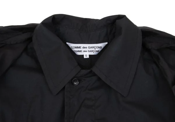 COMME des GARCONS Cotton Layered Puckering Sleeveless Coat K-157579_012