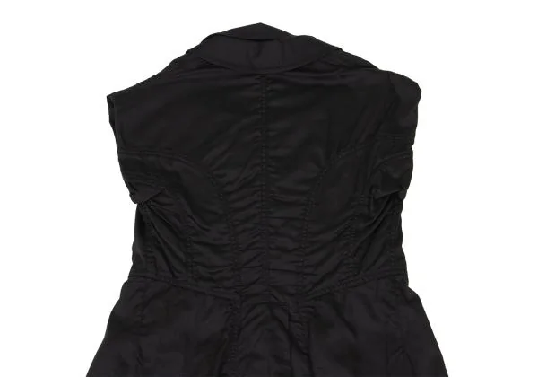 COMME des GARCONS Cotton Layered Puckering Sleeveless Coat K-157579_018