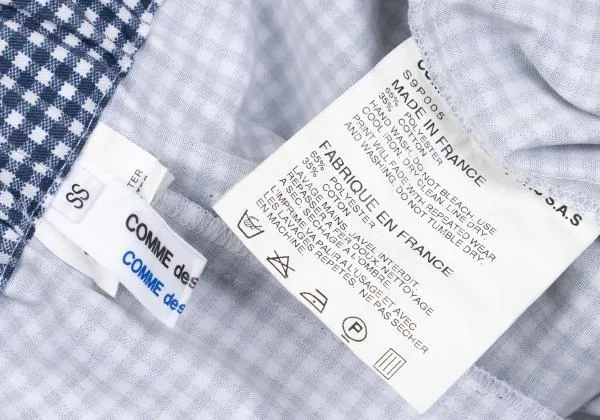 COMME des GARCONS Poly Cotton Gingham Check Pants K-157585_011