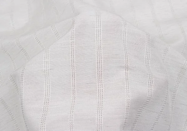 トリココムデギャルソンtricot COMME des GARCONS ラップスカート切替ストライプ織りシャツワンピース アイボリーM位 K-157594_017