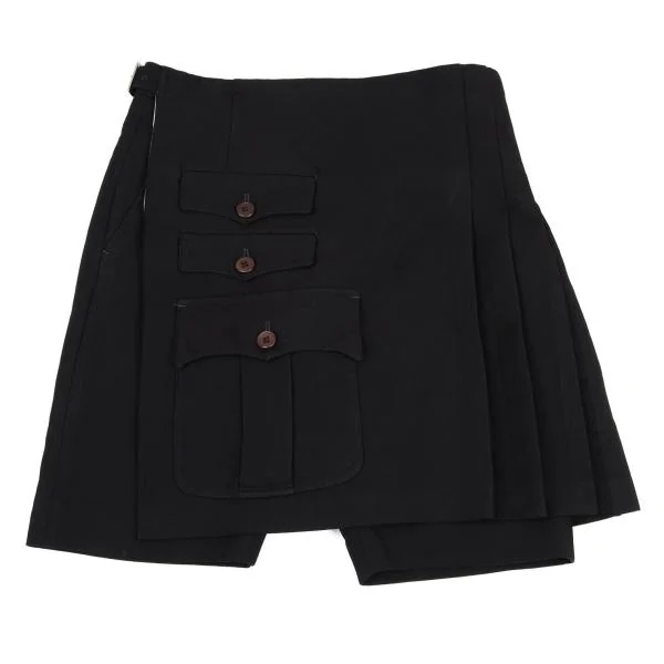 COMME des GARCONS HOMME PLUS Half Wrap Skirt Shorts Black XS K-157595_001