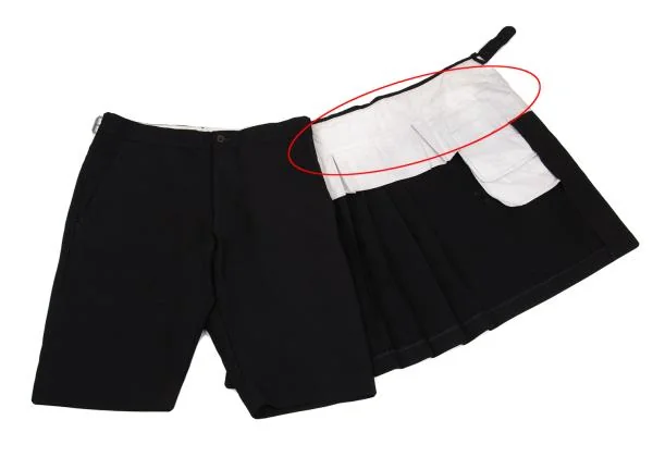COMME des GARCONS HOMME PLUS Half Wrap Skirt Shorts K-157595_010
