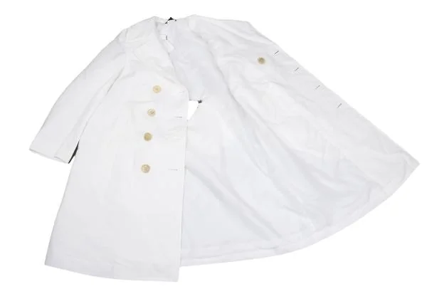 COMME des GARCONS Poly Back Frill Cutting Design Coat K-157636_012
