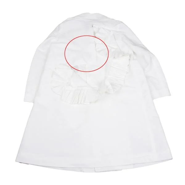 COMME des GARCONS Poly Back Frill Cutting Design Coat K-157636_014