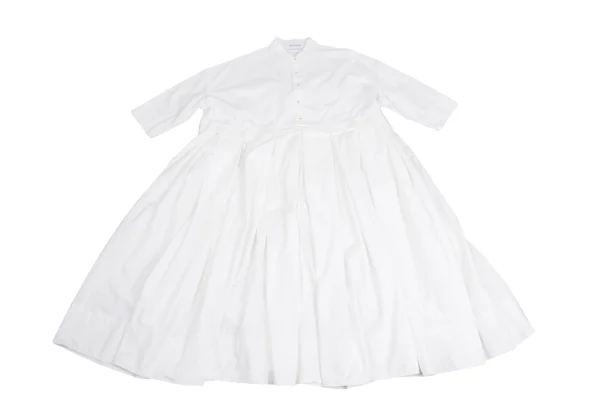 Veritecoeur Cotton Box Tuck Switching Design Dress K-157643_002