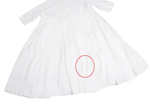 Veritecoeur Cotton Box Tuck Switching Design Dress K-157643_014