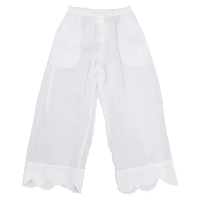 robe de chambre COMME des GARCONS Hem Scallop Cupra Pants