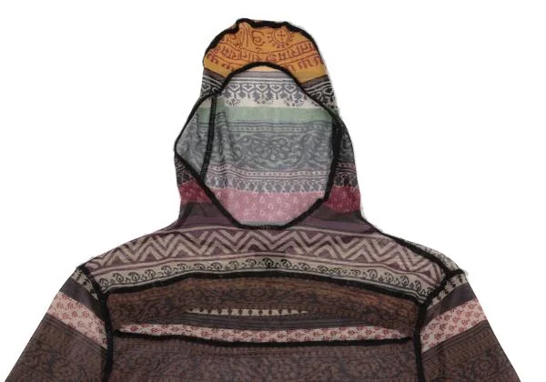 ジャンポールゴルチエ オムJean Paul GAULTIER HOMME  エスニックプリントパワーネットフーディートップス マルチ48 K-157694_002