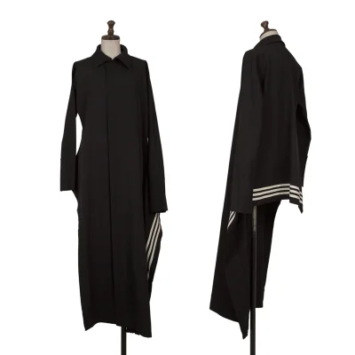 Yohji Yamamoto FEMME 3 Line Switching Woo Gaba Asymmetry Zip Jacket