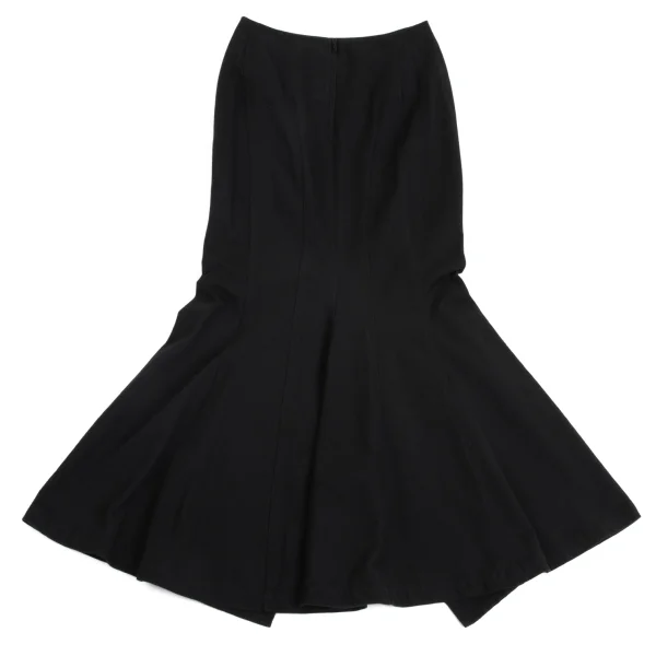 Yohji Yamamoto FEMME Cotton Tuck Drape Switching Skirt K-157723_008