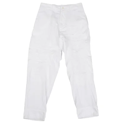 Y's Damaged Stitch Cotton Pants