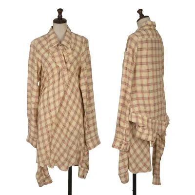 JUNYA WATANABE COMME des GARCONS Check Shirt Docking Design Tunic