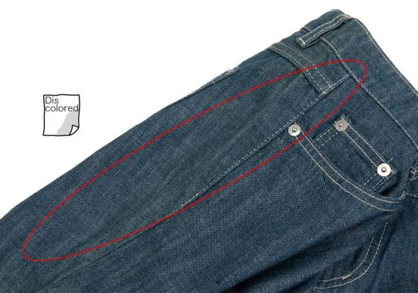 ヴィヴィアンウエストウッド レッドレーベルVivienne Westwood Red Label バックオーブ刺繍ロールアップデニムパンツ インディゴブルー1 K-157877_004