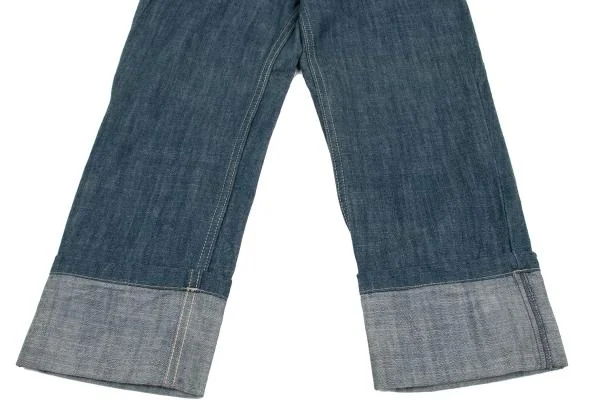 ヴィヴィアンウエストウッド レッドレーベルVivienne Westwood Red Label バックオーブ刺繍ロールアップデニムパンツ インディゴブルー1 K-157877_011