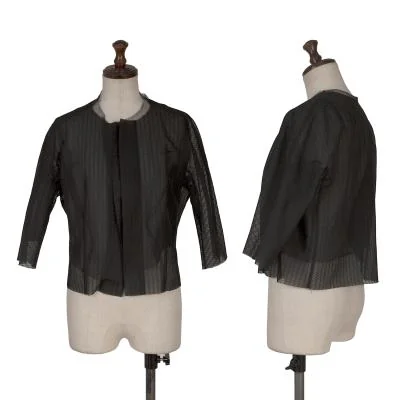 COMME des GARCONS See-through Knit Short Cardigan