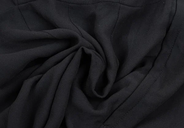 コムデギャルソンCOMME des GARCONS 製品染めジョーゼットフリルノースリーブ 黒M K-157893_016