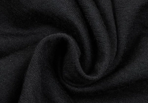 ローブドシャンブル コムデギャルソンrobe de chambre COMME des GARCONS ベロアスターパッチニットソー 黒M位 K-157902_016