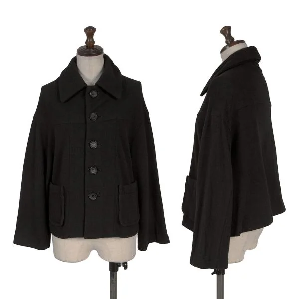 tricot COMME des GARCONS Wool Knit Jacket Black S K-157916_001