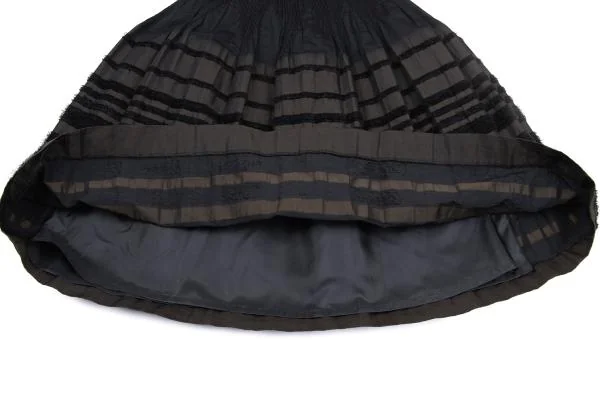 HIROKO BIS Pile Stripe Jacquard Skirt K-157988_007