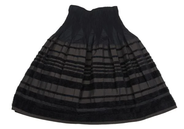 HIROKO BIS Pile Stripe Jacquard Skirt K-157988_009