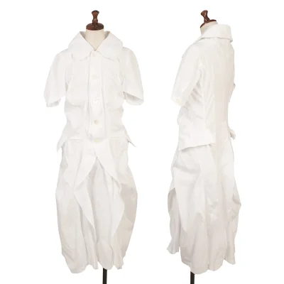 JUNYA WATANABE COMME des GARCONS Cotton Switching Flare Shirt Dress