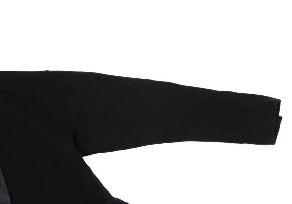 ヴィクター＆ロルフVIKTOR&ROLF 襟シルク切替ダブルブレストジャケット 黒38 K-158040_006