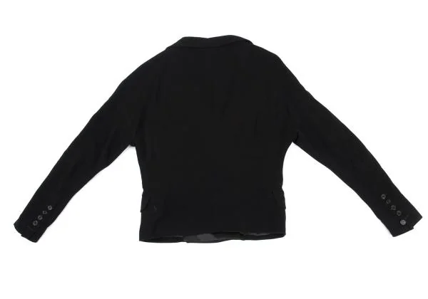 ヴィクター＆ロルフVIKTOR&ROLF 襟シルク切替ダブルブレストジャケット 黒38 K-158040_014