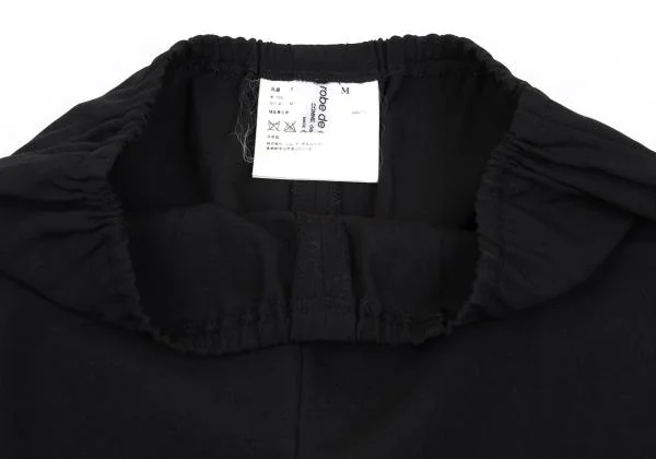 ローブドシャンブル コムデギャルソンrobe de chambre COMME des GARCONS ウールテーパードイージーパンツ 黒M K-158043_003