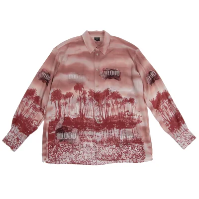 Jean Paul GAULTIER HOMME Hawaiian Printed Sheer Shirt
