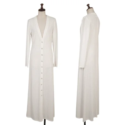 Jean Paul GAULTIER CLASSIQUE Wave-patterned Pleats Long Cardigan