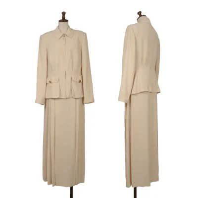 Jean Paul GAULTIER CLASSIQUE Tuck Design Jacket & Skirt