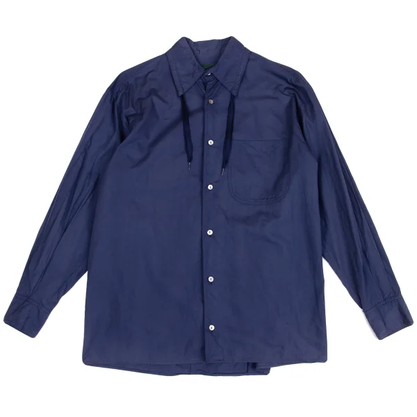 JUNIOR GAULTIER Cotton Draw code Collar Shirt Navy 46 K-158129_001
