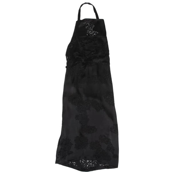 ヨウジヤマモト ファムYohji Yamamoto FEMME レーヨンシルクオパール加工ワンピース 黒2 K-158150_002