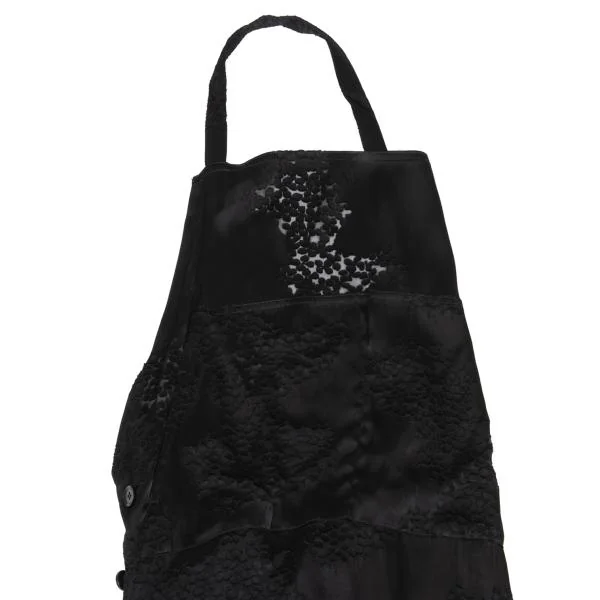 ヨウジヤマモト ファムYohji Yamamoto FEMME レーヨンシルクオパール加工ワンピース 黒2 K-158150_003